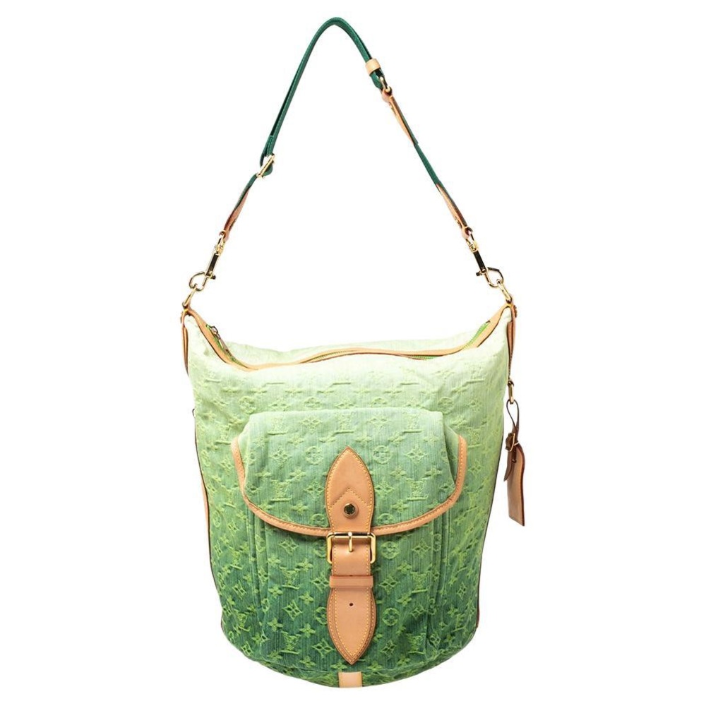 Louis Vuitton Vert Ombre Monogram Denim Sunburst PM Limited Edition Bag